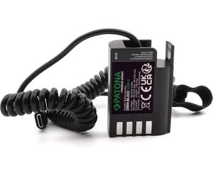 PATONA Batterie factice USB-C pour Panasonic DMW-BLK22 / DMW-BLF19 - remplace coupleurs DMW-DCC12/DCC17 - pour Lumix DC-S5, S9, G9, GH5, GH5S, GH6 - alimentation continue pour le streaming et la vidéo