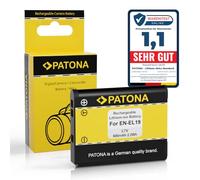 PATONA Batterie EN-EL19 600mAh - Remplace Nikon EN-EL19 - pour Coolpix A100, A300, S32, S33, S100, S2600, S2800, S3100-S3600, S5200, S5300, S6500, S7000, W100, W150 - Garde Votre Coolpix en Vie