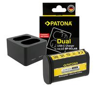 PATONA Batterie Premium BP-SCL6 + Chargeur USB-C pour Leica Q2 Q3 SL2