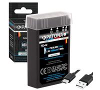 PATONA BLS-5 BLS-50 Batterie USB-C (1050 mAh / 7,8 Wh) Compatible avec Le système Olympus Om