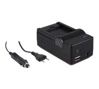 Patona chargeur 4-en-1 pour batterie Nikon EN-EL19 - compact et léger - charge par prise, voiture, USB et Powerbank