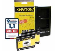 PATONA Chargeur Double + 2X Batterie pour Olympus Li-90b Li-92b