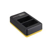 Patona Chargeur double batterie USB avec écran LCD pour Canon LP-E6