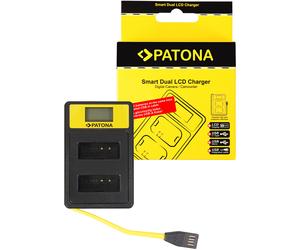 PATONA Chargeur Double LCD USB-A/USB-C pour Canon LP-E12 / LPE12