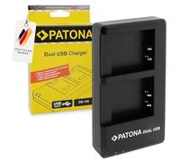 PATONA Chargeur Double pour DB-120 Batterie Compatible avec Ricoh GR IV - USB-C 5V/2,1A, 4,4V 750mA x2, Recharge 2 Batteries simultanément, Protection Surcharge & surchauffe, câble USB C Inclus