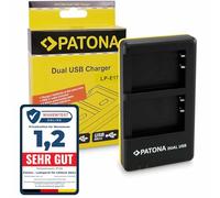 PATONA Chargeur Double USB-C pour Canon LP-E17, Charge 2 Batteries à la | Chargeur voyage compact pour EOS RP R8 R10 R50, 77D 200D 250D 750D 800D 850D, M3 M5 M6, Rebel SL2 SL3, Kiss X8i X9