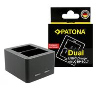 PATONA Chargeur Double USB-C pour Leica 24029 BP-SCL7 M11P M11M - Chargeur Rapide Compact pour 2 Batteries simultanément avec câble USB-C, LED et Protection Contre Surcharge