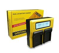 PATONA Chargeur pour Batterie NP-FM50 NP-FM500H NP-F550 NP-F750 NP-F960 NP-F970 NP-F990 NP-QM51 NP-QM71 NP-QM91 - LCD Double