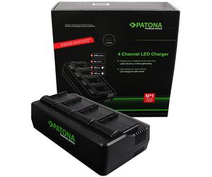 PATONA Chargeur Premium 4 Batteries pour BP-A30/A60/A65