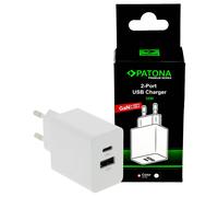 PATONA Chargeur Premium GaN PD36W 1 USB-C 1 USB-A PD3.0 QC3.0 5V/3A