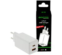 PATONA Chargeur Secteur PD 65W 1x USB-C/ 1x USB-A