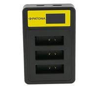 PATONA Chargeur Smart Triple LCD USB pour Canon NB-13L