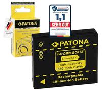 PATONA DMW-BCK7E Batterie 680mAh Compatible avec Panasonic Lumix DMC DMC FH5 FH6 FH7 FH8 FH25 FH27 FS16 FS18 FS27 FS28 FS35 FS37 FS40 FS45 FS50 FT20 FT25 FX77 FX78 FX80 FX90 S1 S2 S3 S5 XS1