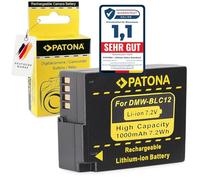 PATONA DMW-BCM12 E Batterie 1000mAh Compatible avec Panasonic Lumix DMC-FZ200 DMC-FZ300 DMC-FZ330 DMC-FZ1000 DMC-FZ2000 G5 G6 G7 DMC-G70 DMC-G81 G85 DMC-G91 GH2 GX8 A H K DMWBLC12 DMW BLC 12 E
