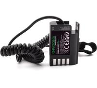 PATONA DMW-BLK22 E DMW-BLF19 E Batterie factice USB-C (Dummy) - Alimentation Adaptateur Secteur Chargeur Coupleur Adaptateur USB-C avec câble à Ressort ... (9416)
