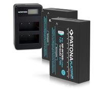 PATONA Double LCD Chargeur avec 2X NP-W126S Platinum Batterie Compatible avec Fujifilm FinePix HS30EXR HS33EXR HS50EXR X-T20 X-H1 XT1 XT3 XT100 XT200 XPRO2 XPRO3 XA3 XA5 XA7 XA10