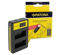 PATONA Double LCD Chargeur USB-C/Micro USB pour NP-W126, NP-W126S Batterie Compatible avec Fujifilm FinePix HS30EXR HS33EXR HS50EXR X-T20 X-H1 XT1 XT3 XT100 XT200 XPRO2 XPRO3 XA3 XA5 XA7 XA10