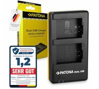 PATONA Dual Chargeur Photo pour Panasonic DMW-BMB9 BMB9E, BP-DC9 | Chargeur voyage compact pour Lumix DMC FZ40, FZ45, FZ48, FZ100, FZ150