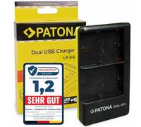 PATONA Dual Chargeur USB-C/Micro-USB pour Canon LP-E6/E6N/E6NH/E6P