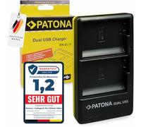 PATONA Dual Chargeur USB-C/Micro-USB pour Nikon EN-EL15/EL15b/EL15c