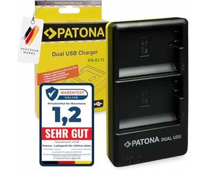 PATONA Dual Chargeur USB-C/Micro-USB pour Nikon EN-EL15/EL15b/EL15c