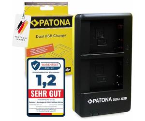 PATONA Dual Chargeur USB-C/Micro-USB pour Panasonic DMW-BLG10 DMW-BLE9