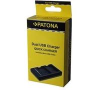 PATONA Dual Quick-Charger - Chargeur de batterie USB - 2 x charge de batteries - 730 mA - pour Nikon Coolpix 5900, 7900, P100, P3, P4, P5000, P5100, P520, P530, P6000, P80, P90, S10 G