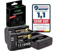 PATONA Kit 2X LP-E6NH Protect Batterie 2600mAh & Chargeur PD Dual USB-C | Charge rapide sur secteur 20W, compatible avec Canon EOS R5 R6 R6II R7 5D Mark I-IV 5DS 60D 70D 80D 90D XC10 XC15