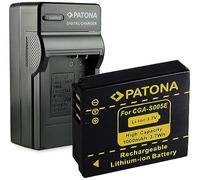 PATONA Kit 3in1 Chargeur avec Batterie pour Panasonic CGA-S005 S005E
