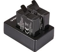 PATONA Kit chargeur pour caméra numérique GoPro Hero 5/6/7 + 2x batterie USB 1250mAh