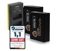 PATONA LCD Chargeur Double USB-C avec 2X NP-W126S Protect V1 Batterie Rechange pour Fuji NP-W126 W126S Batteries Compatible avec Fujifilm FinePix HS30EXR HS33EXR HS50EXR X-T20 X-H1 XT3 XT100 XPRO3
