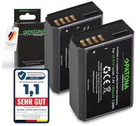 PATONA Lot de 2 batteries de rechange LP-E10 1020 mAh pour Canon LPE10 LP E10 Compatible avec Canon EOS 1100D 1200D 1300D 2000D 4000D Rebel T3 T5 T6 T9 EOS Kiss X50 X70 X80 1D X Mark II