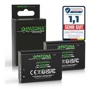 PATONA Lot de 2 Batteries LP-E10 1020 mAh pour Canon EOS 1100D à 4000D | Compatible EOS 1200D, 1300D, 2000D, Rebel T3, T5, T6, T9 et Kiss X50, X70, X80, lot de deux batteries