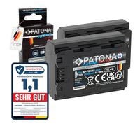 PATONA Lot de 2 batteries Platinum NP-FZ100 2600 mAh avec entrée USB-C compatible avec Sony Alpha 6600 6700 A6600 A6700 A1 A9 9 R S II A7 III IV A7R 7 C 7CR 7S 7R A7III R V R3 R4 FX3 FX30 A7C7C7C0 2