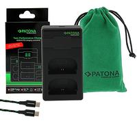 PATONA LP-E6NH LP-E6N LP-E6 - PD Performance Chargeur (Max. 1500mA) USB-C Mini Dual LCD - Compatible PD/QC (161924)