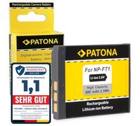 PATONA NP-FT1 Batterie 680mAh Compatible avec Sony CyberShot DSC-L1 DSC-M1 DSC-M2 DSC-T1 DSC-T3 DSC-T3S DSC-T5 DSC-T9 DSC-T10 DSC-T11 DSC-T33 L1 M1 M2 T1 T3 T5 T9 T10 T11 T33 NPFT1 FT-1 FT 1