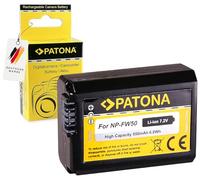 PATONA NP-FW50 Batterie 950mAh Compatible avec Sony Alpha 7 A7 A7S A7R A7II A6000 A6300 A6400 A6500 RX1R III DSC-RX1RM3 ZV-E10 DSC RX10 Mark II III IV NEX-3 NEX-5 NEX-6 NPFW50