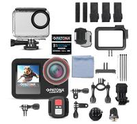 PATONA Platinum Action Cam Life SL5 6K | SupCam Pro App iOS & Android | Grand angle 64 MP 170° | MicroSD | Double écran | Télécommande | Étanche 12 m & 30 m | Haut-parleur | Stabilisation d'image EIS