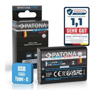 PATONA Platinum Batterie LP-E10 1020mAh USB-C Input Compatible avec Canon EOS 1100D 1200D 1300D 2000D 4000D Rebel T3 T5 T6 T9 EOS Kiss X50 X70 X80 1D X Mark 1D X Mark II EOS2000d LP E10 LPE10