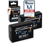 PATONA Platinum BLX-1 Lot de 2 batteries 2600 mAh / 18,7 Wh / 7,2 V USB-C Entrée compatible avec Olympus OM-1 OM-3 OM1 OM3 Batterie de rechange pour les modèles BLX1 BL-X1 BL X1 BLX 1