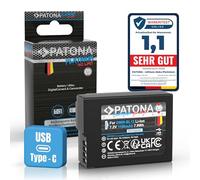 PATONA Platinum DMW-BLC12 E Batterie USB 1100 mAh avec entrée directe USB-C (1402) DC FZ1000 II G91 DMC FZ2000 FZ1000 FZ300 FZ330 FZ200 GX8 G70 G80 G81 G5 G6 G7