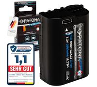 PATONA Platinum DMW-BLK22 Lot de 2 batteries de rechange, 2600 mAh, compatibles avec Panasonic Lumix DC-S9 DC-S5 S5II S5II-X S5 IIX S5K DC-G9 G9 II DC-GH5 II GH5S DC-GH6 GH6 DC-GH7 GH7 DMWBLK22 BLK22