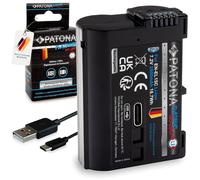 PATONA Platinum EN-EL15C Batterie 2600mAh USB-C Input Compatible avec Nikon 1 V1 D7000 D7100 D7200 D7500 D500 D600 D610 D750 D800 D810 D850 Z5 Z6 Z6II Z7 Z7II Z8 II III Z 6II 7II en EL15C EL15