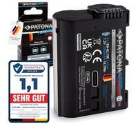 PATONA Platinum EN-EL15C Lot de 2 batteries USB-C 2600 mAh compatibles avec Nikon 1 V1 D7000 D7100 D7200 D7500 D500 D600 D610 D750 D780 D800 D810 D850 Z5 Z5II Z6 II III. Z7 Z7II Z8 ZF EN-EL15 EN-EL15b