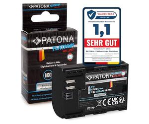 PATONA Platinum USB-C Batterie LP-E6 Rechange pour Canon LPE6 LP E6, 2250mAh Compatible avec Canon EOS 5D Mark II III IV 5DS R R5 6D 7D 60D 60Da 70D 80D 90D XC10 XC15 5 6 7 60 70 80 90 WFT-E5 E7