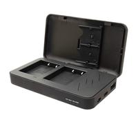 Patona powercase pour Fujifilm NP-W126 et NP-W126S - chargeur double, powerbank et étui de rangement 3-en-1