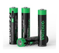 Patona Premium 4 piles AAA rechargeables USB-C 1,5V 500mAh avec câble de charge