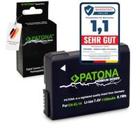 PATONA Premium Batterie de Rechange pour Nikon EN-EL14 Batteries 1100 mAh Compatible avec Nikon P7000 P7100 P7700 P7800 D5100 D5200 D5300 D5500 D5600 DF D3100 D3200 D3300 D34000 •