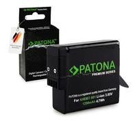 PATONA Premium Batterie remplace pour GoPro AHDBT-501 AABAT-001 AHDBT501 AABAT001 601-10197-00 (1250mAh 3.85V 4.8Wh) Compatible avec Hero 5 / Hero 6 / Hero 7 - Longue autonomie & Protection sécurisée