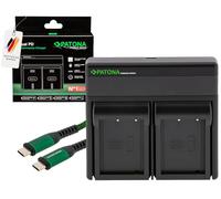 PATONA Premium Chargeur Dual PD pour NP-W126S NP-W126 NP W126 Batteries, Fonction Powerbank USB-C, Écran LCD, Charge Rapide avec PD20W/45W Compatible avec Fujifilm FinePix HS-50EXR X-T20 X-H1